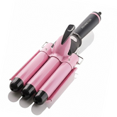 Remington LCD Temperature Display Pink Three Barrel Iron Hair Curler
