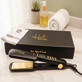 Gold Titanium Frizz Free Multi Functional Hair Straightener HST Studio